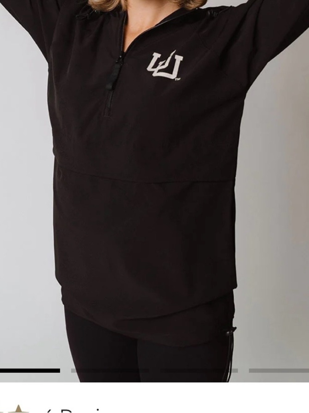 Utah Utes black Albion fit anorak jacket